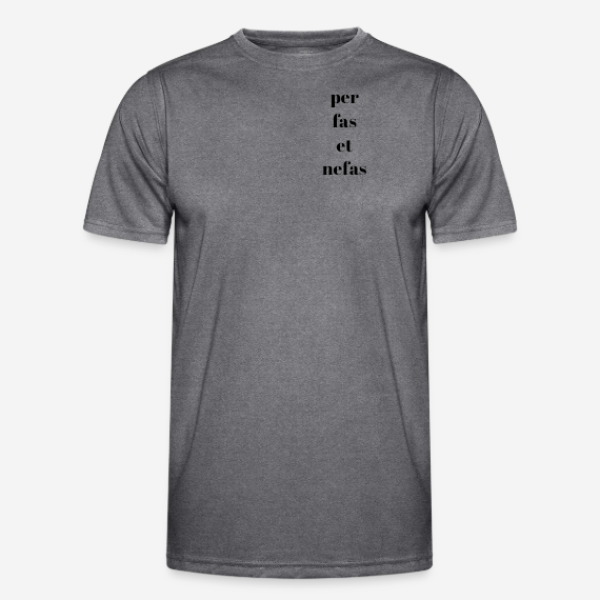 Vorderansicht eines grauen VIVERE MILITARE EST Regular T-Shirts